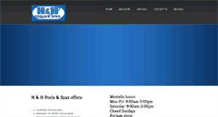 Desktop Screenshot of handhpoolsandspas.com